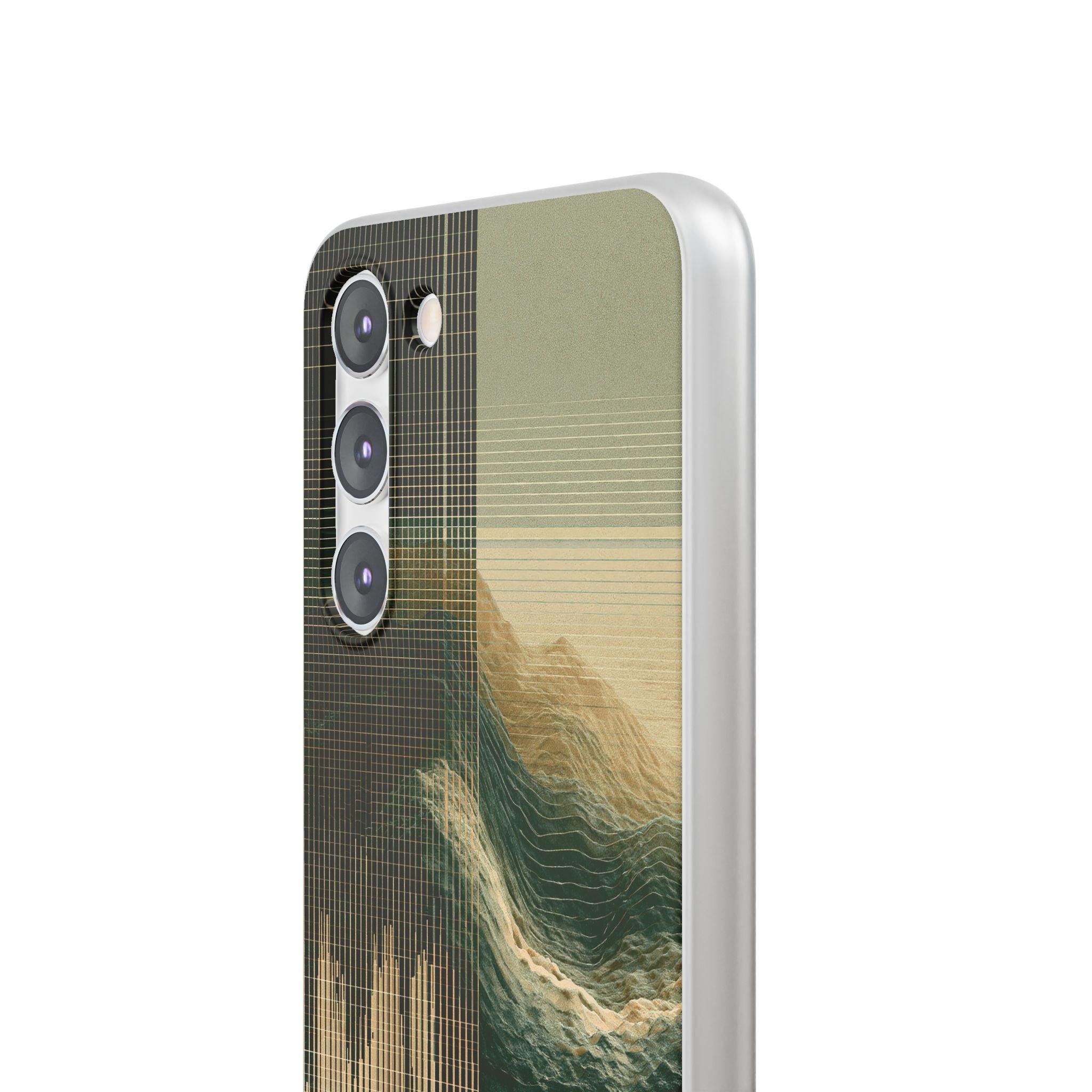 Beige Lite Phone Case for Samsung - Veridian Data Ridge