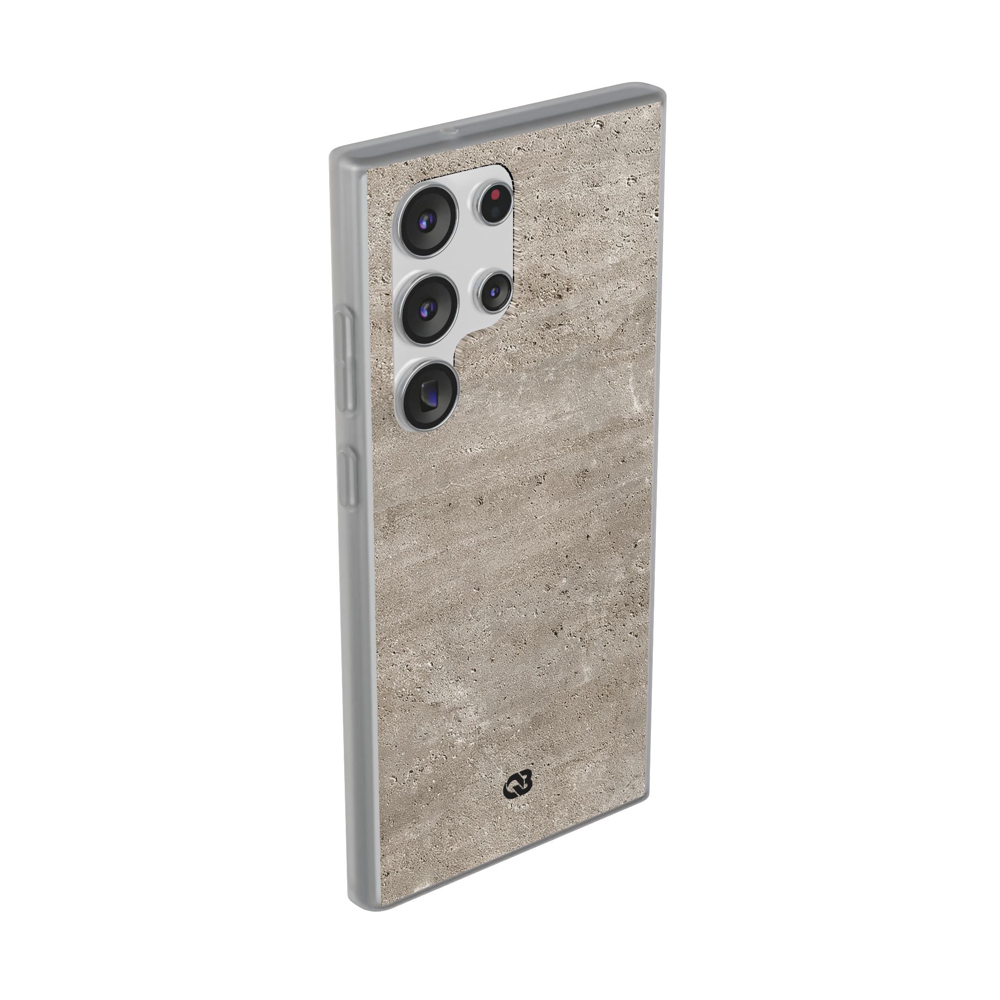 Grey Lite Phone Case for Samsung - Brutalist Stone Grit