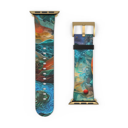 Solar Orbit Orange - Watch Band