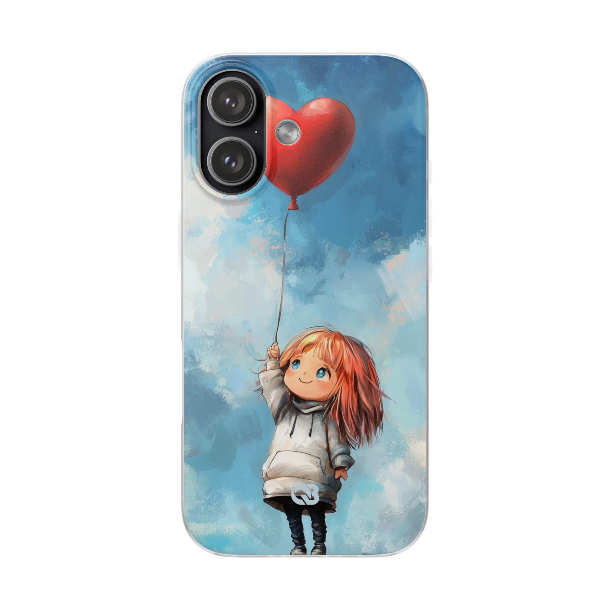 Crimson Heart Sky · Soft Coque de téléphone pour iPhone