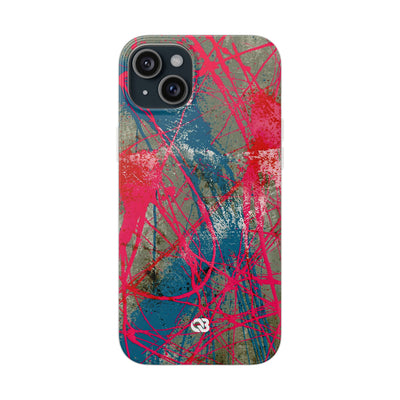 Neon Static Drip · Lite Phone Case for iPhone ·  Pink
