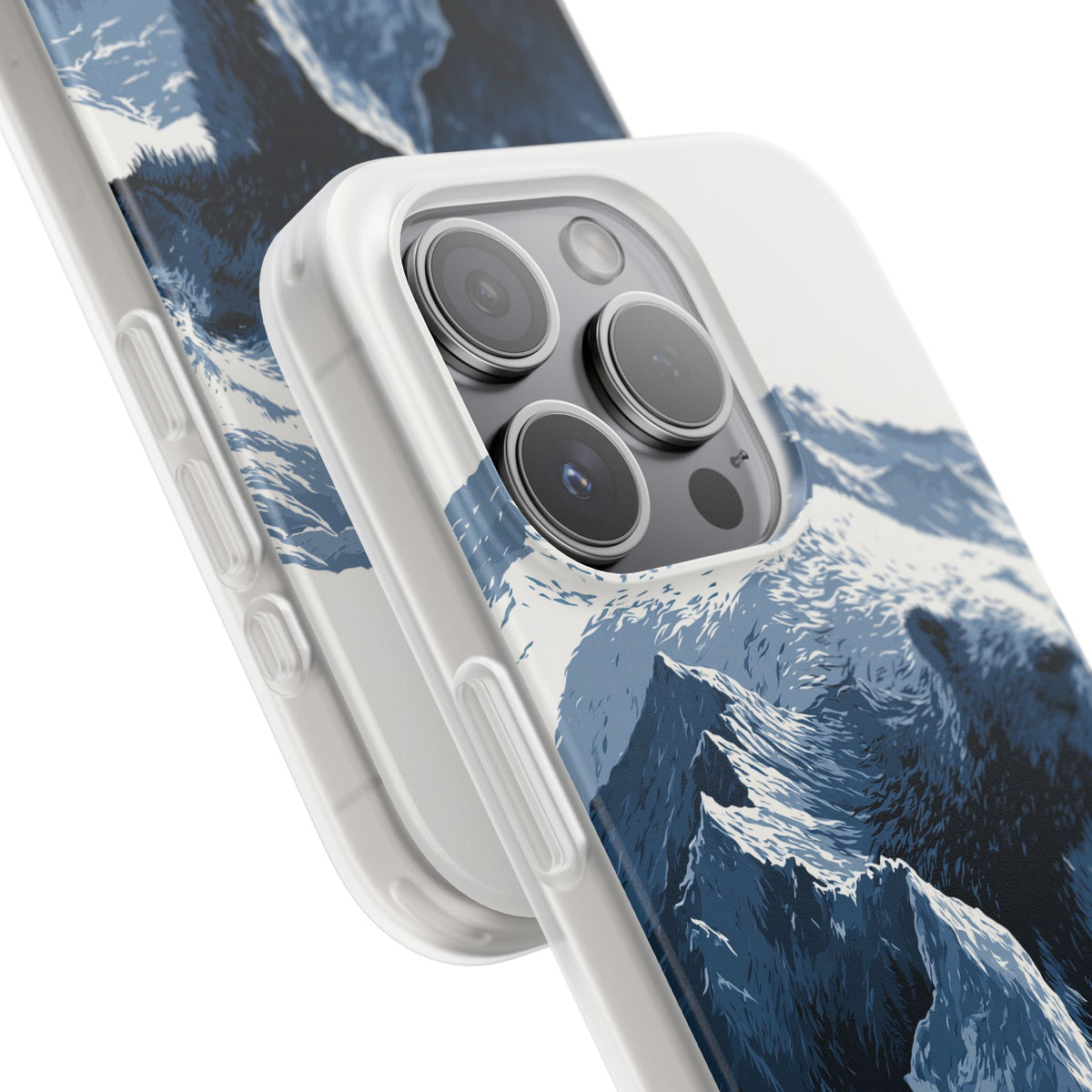 Fjord Summit Bear · Lite Phone Case for iPhone ·  Blue