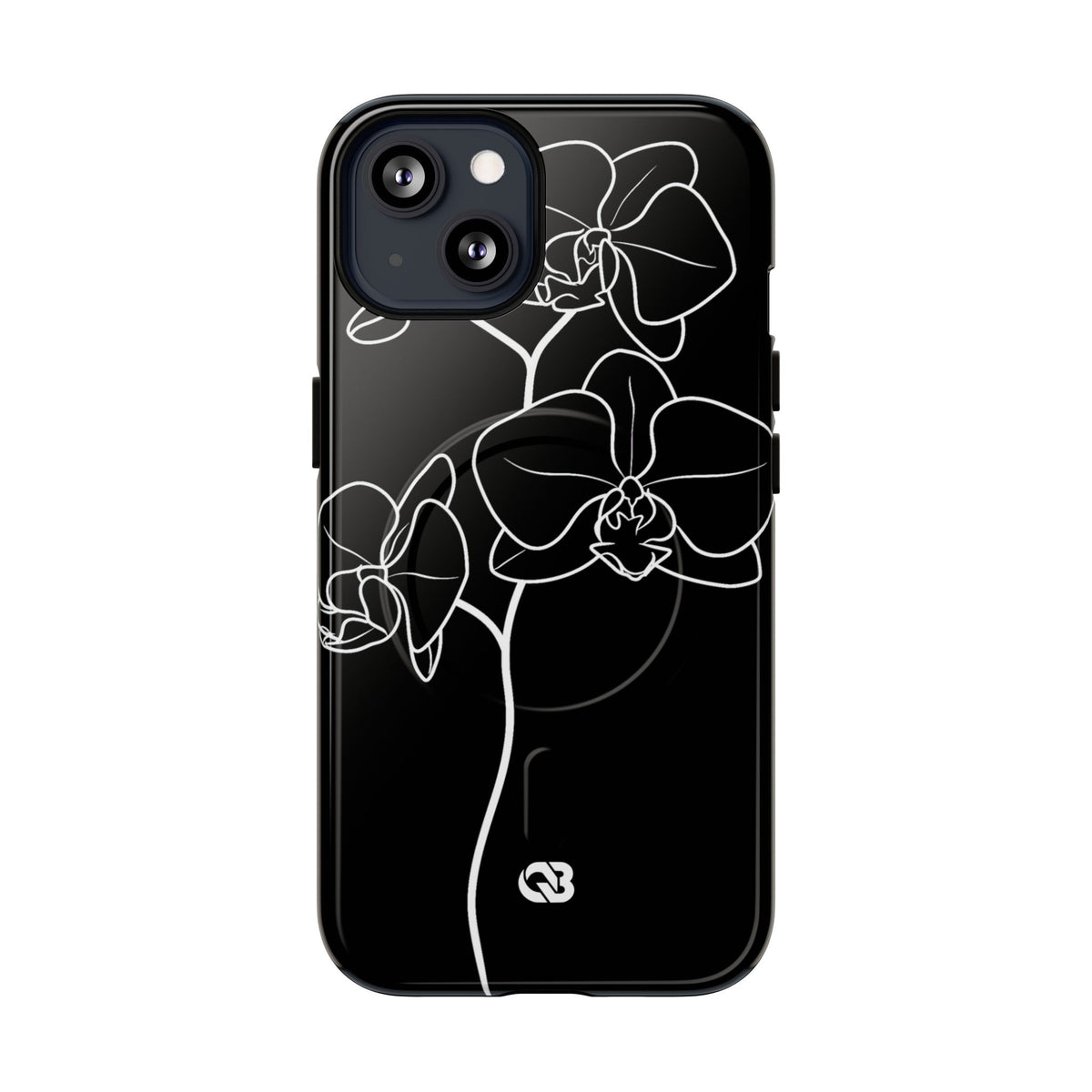 Midnight Orchid · Tough 2.0 Magnetic Phone Case for iPhone · Black