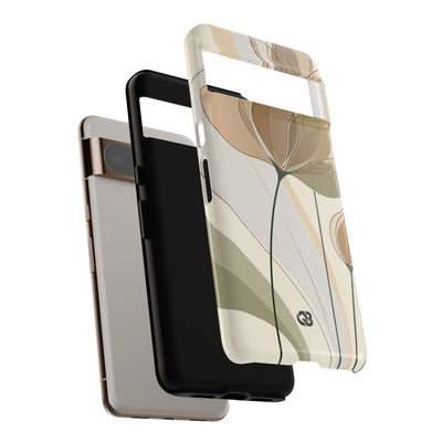 Translucent Petal Contour · Tough Phone Case for Pixel ·  Beige