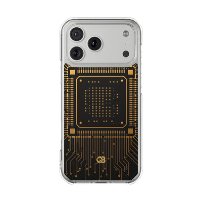 Gold Impact MagSafe Phone Case for iPhone - Cyber Gold Processor