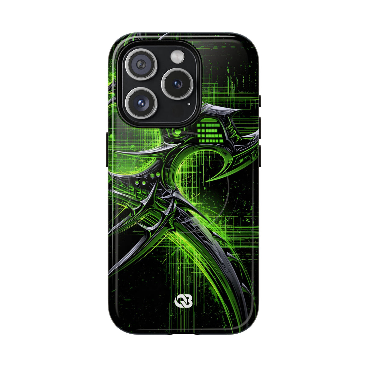 Cyber Sigil Grid · Tough 2.0 Magnetic Phone Case for iPhone · Green