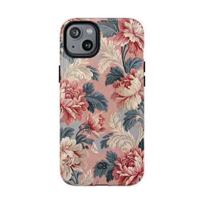 Blush Peony Jacquard · Tough 2.0 Magnetic Phone Case for iPhone · Pink