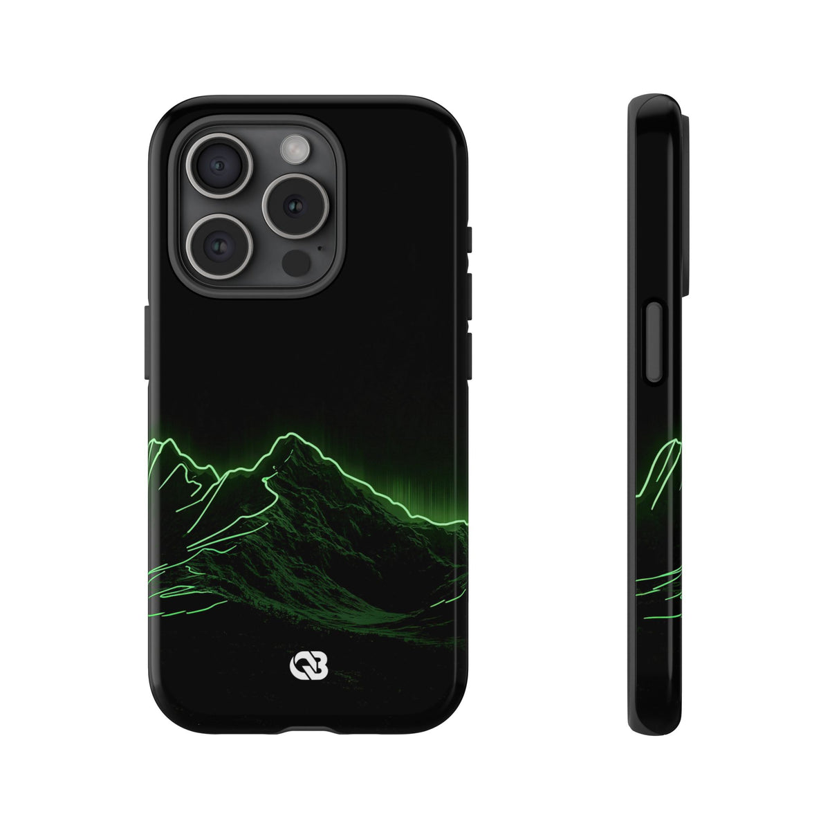 Nordic Mountain Contour · Tough Phone Case for iPhone · Black