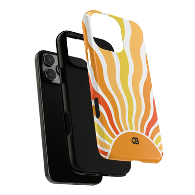Amber Solar Waves · Tough Phone Case for iPhone