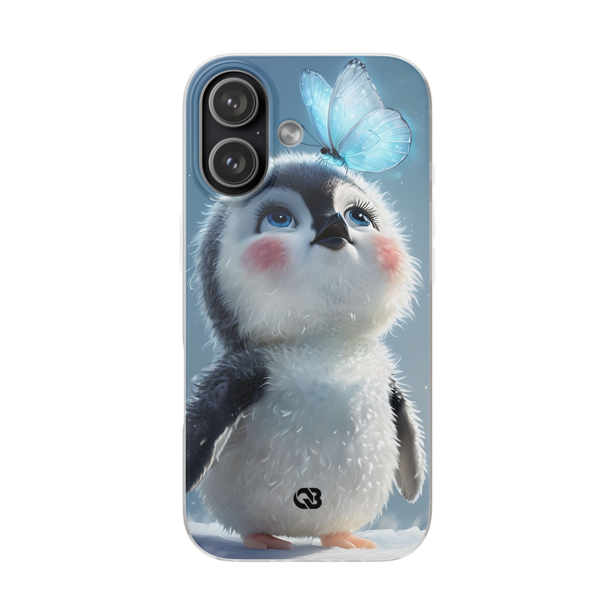 Frosty Penguin Glow · Soft Phone Case for iPhone