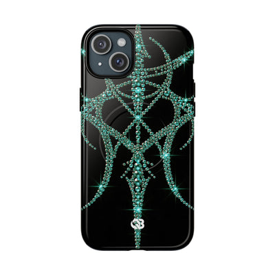 Teal Cyber Sigil · Tough 2.0 Magnetic Phone Case for iPhone · Teal