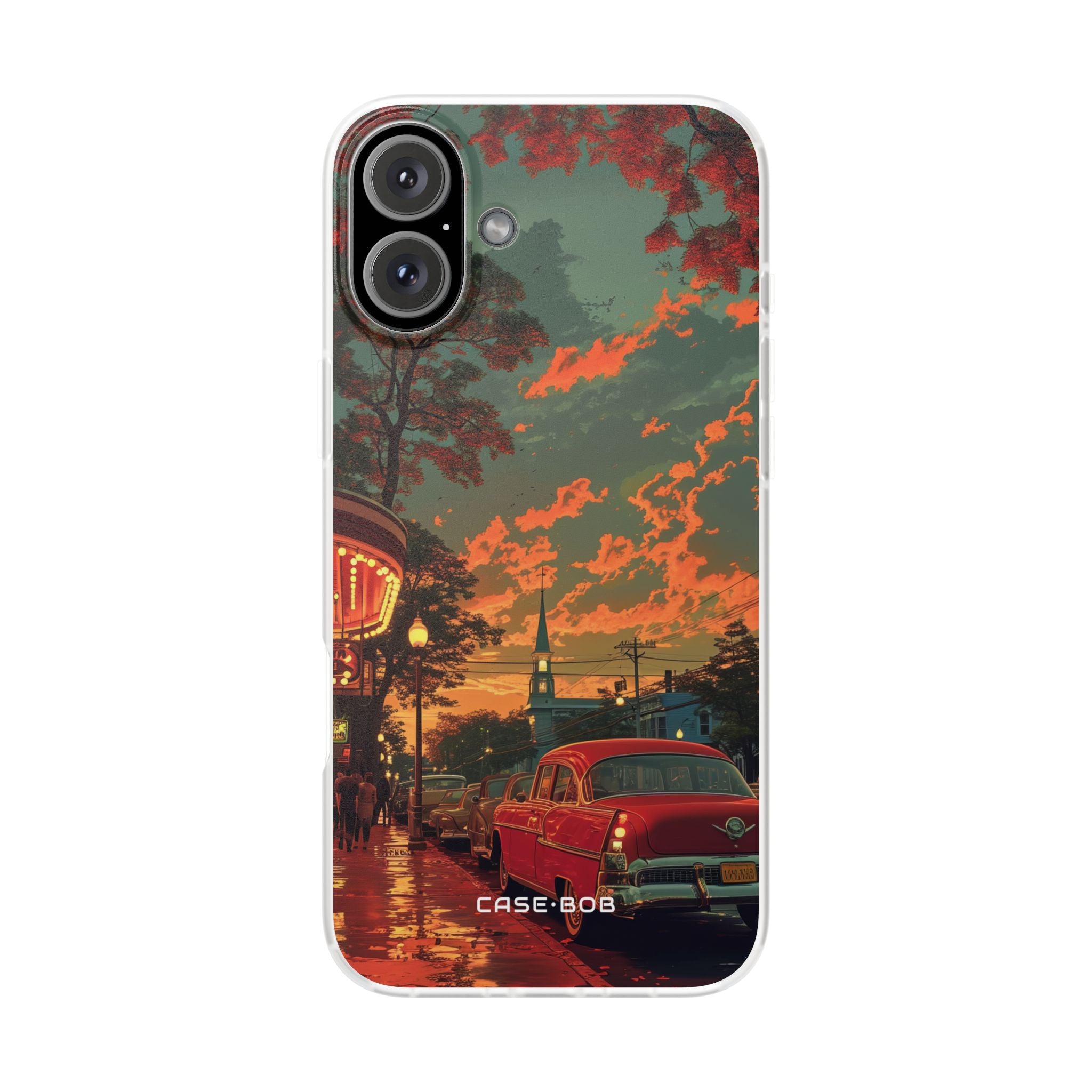 Crimson Classic iPhone 16 Plus Cover - Blød