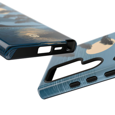 Blue Tough Phone Case for Samsung - Midnight Kyoto Pine