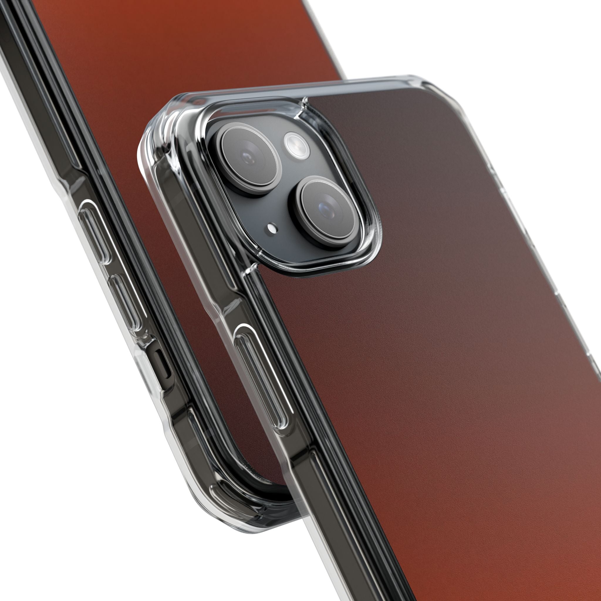 Orange Impact MagSafe Phone Case for iPhone - Obsidian Ember Fade