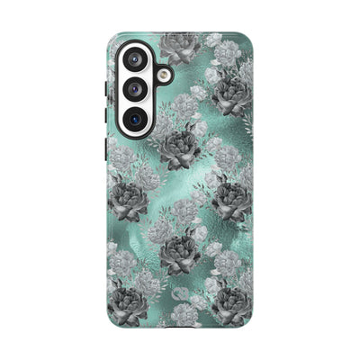 Frost Mint Floral · Tough Phone Case for Samsung