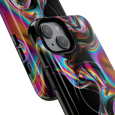 Purple Tough 2.0 Magsafe Phone Case for iPhone - Liquid Neon Chrome