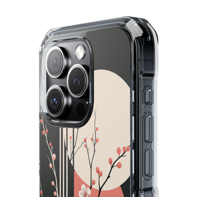 Black Impact MagSafe Phone Case for iPhone - Kyoto Midnight Blossom