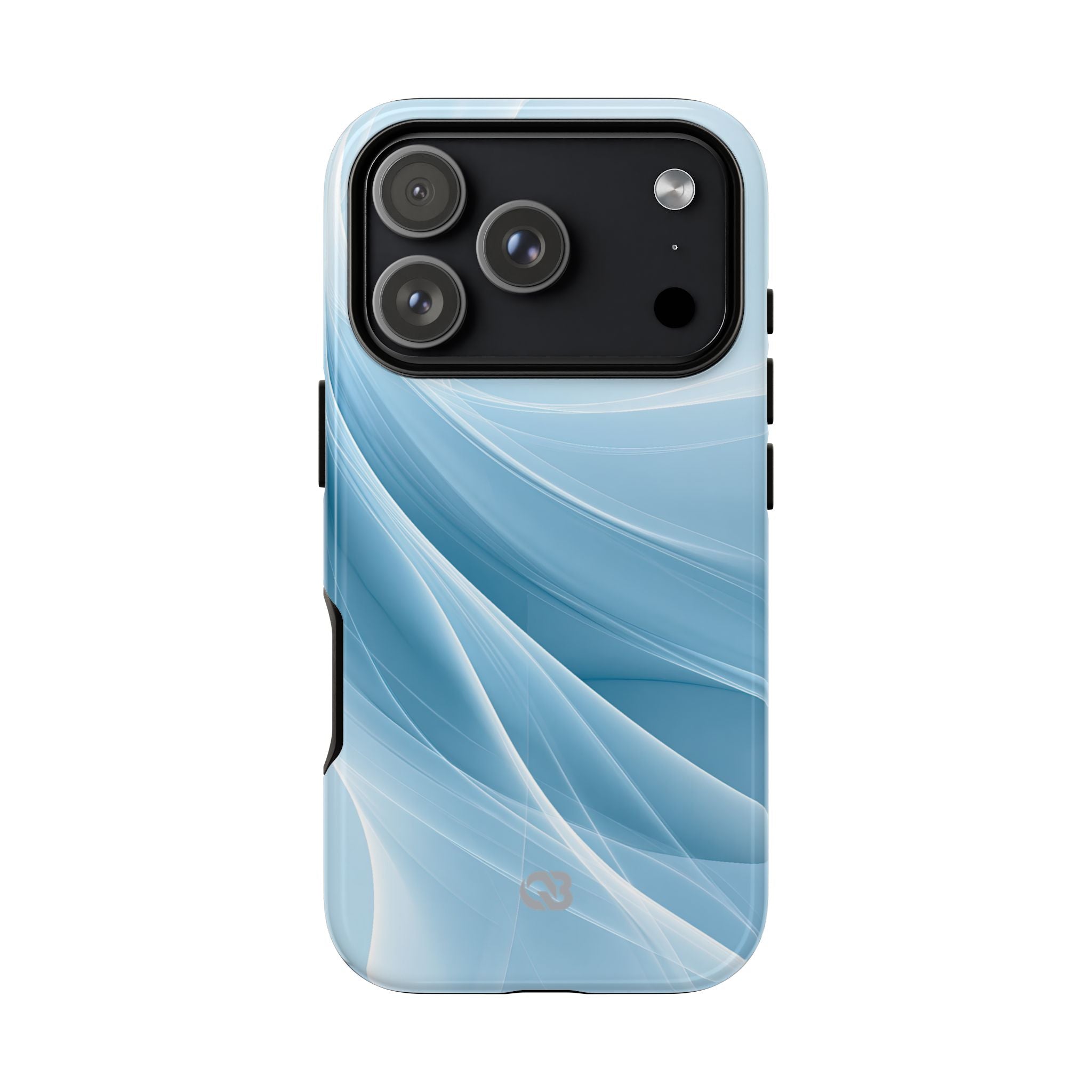 Blue Tough Phone Case for iPhone - Arctic Silk Drift