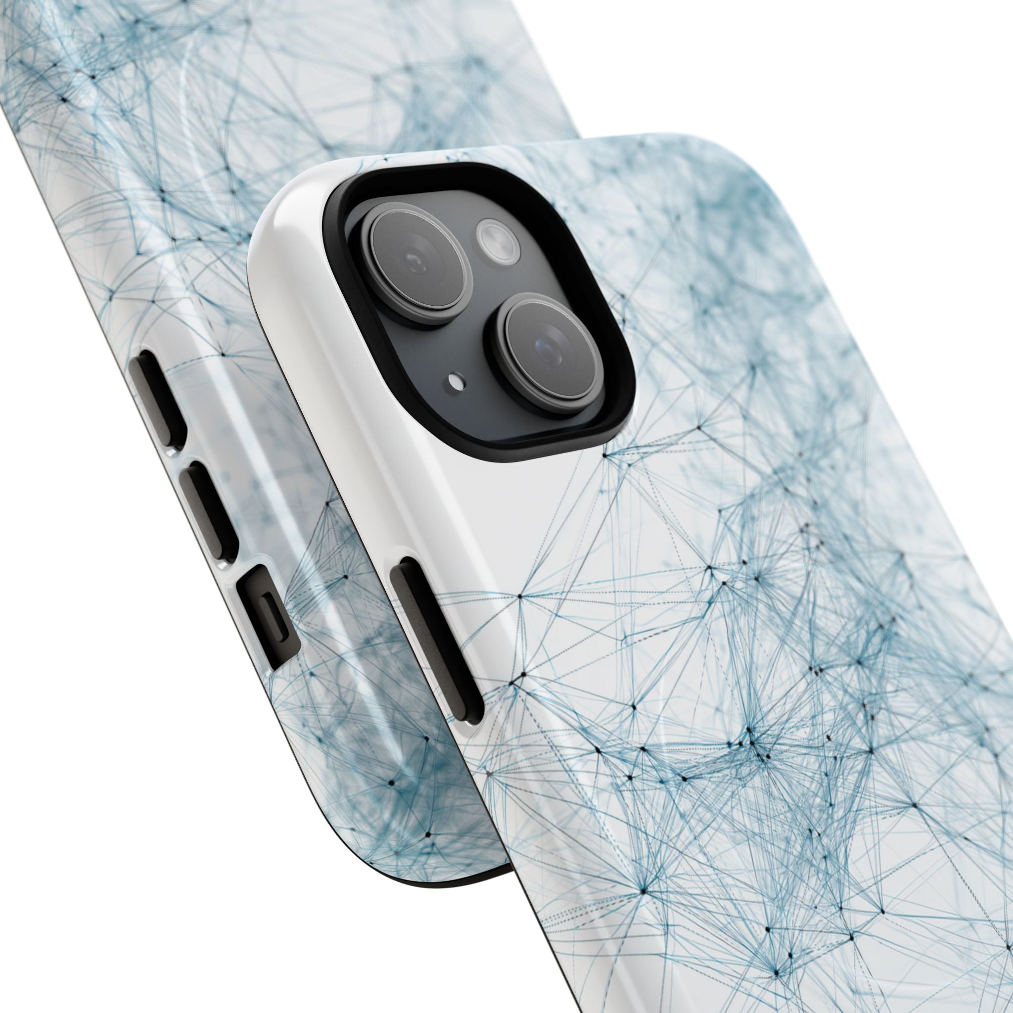Blue Tough 2.0 Magsafe Phone Case for iPhone - Glacial Neural Web