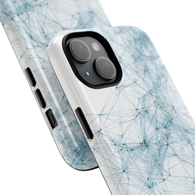 Blue Tough 2.0 Magsafe Phone Case for iPhone - Glacial Neural Web