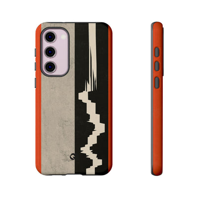 Orange Tough Phone Case for Samsung - Orange Monolith Rift