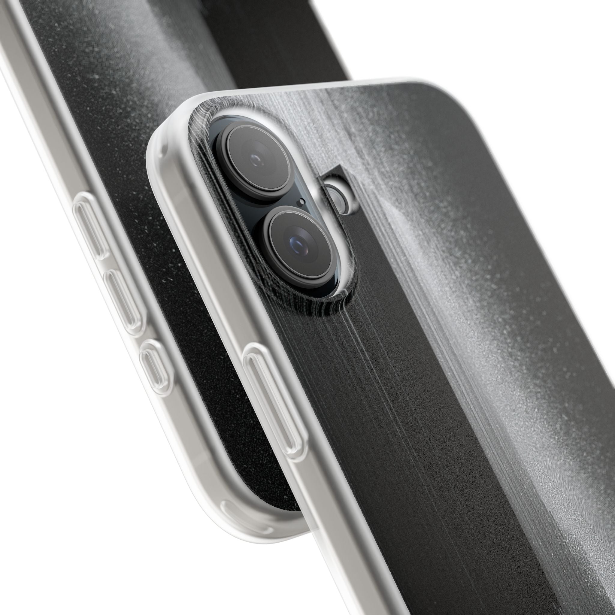 Black Lite Phone Case for iPhone - Brutalist Pixel Monolith