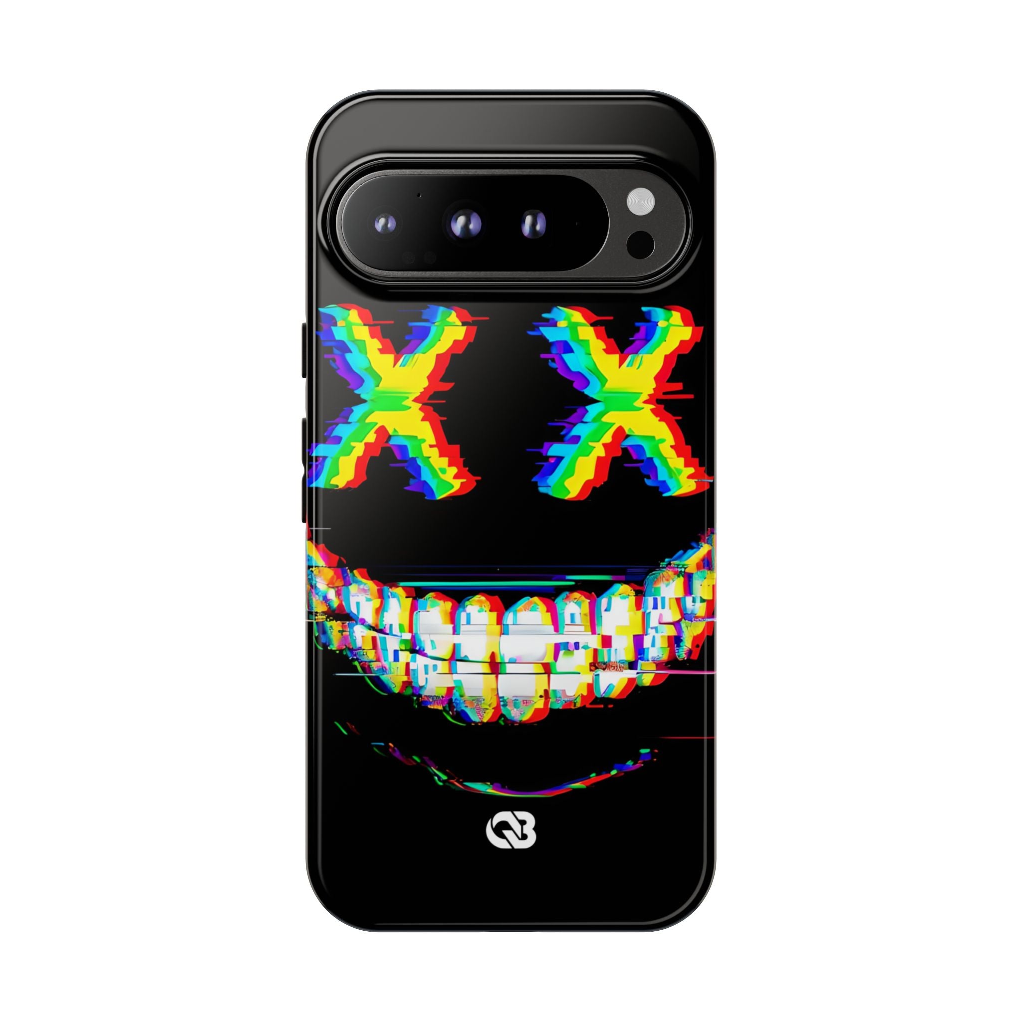 Glitch Grin Distortion · Tough Phone Case for Google Pixel