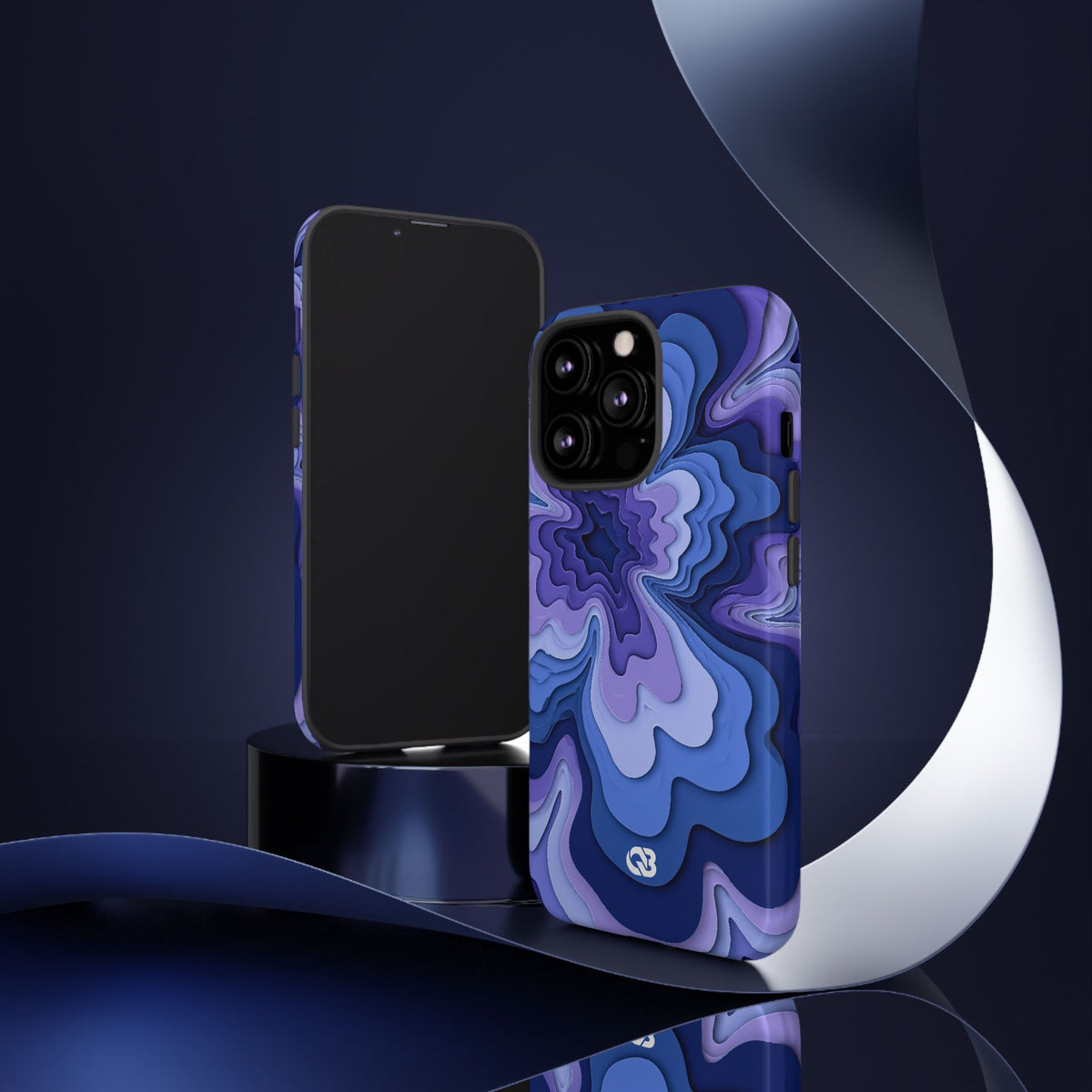 Periwinkle Strata Bloom · Tough Phone Case for iPhone · Purple