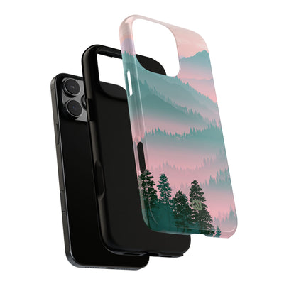 Teal Tough Phone Case for iPhone - Alpine Mist Teal