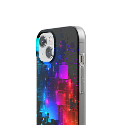 Spectral Circuit Grid · Lite Phone Case for iPhone ·  Black