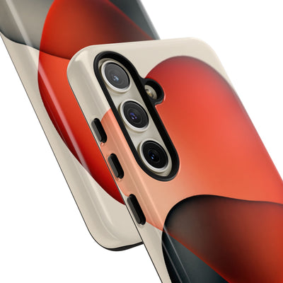 Translucent Crimson Form · Tough Phone Case for Samsung · Red