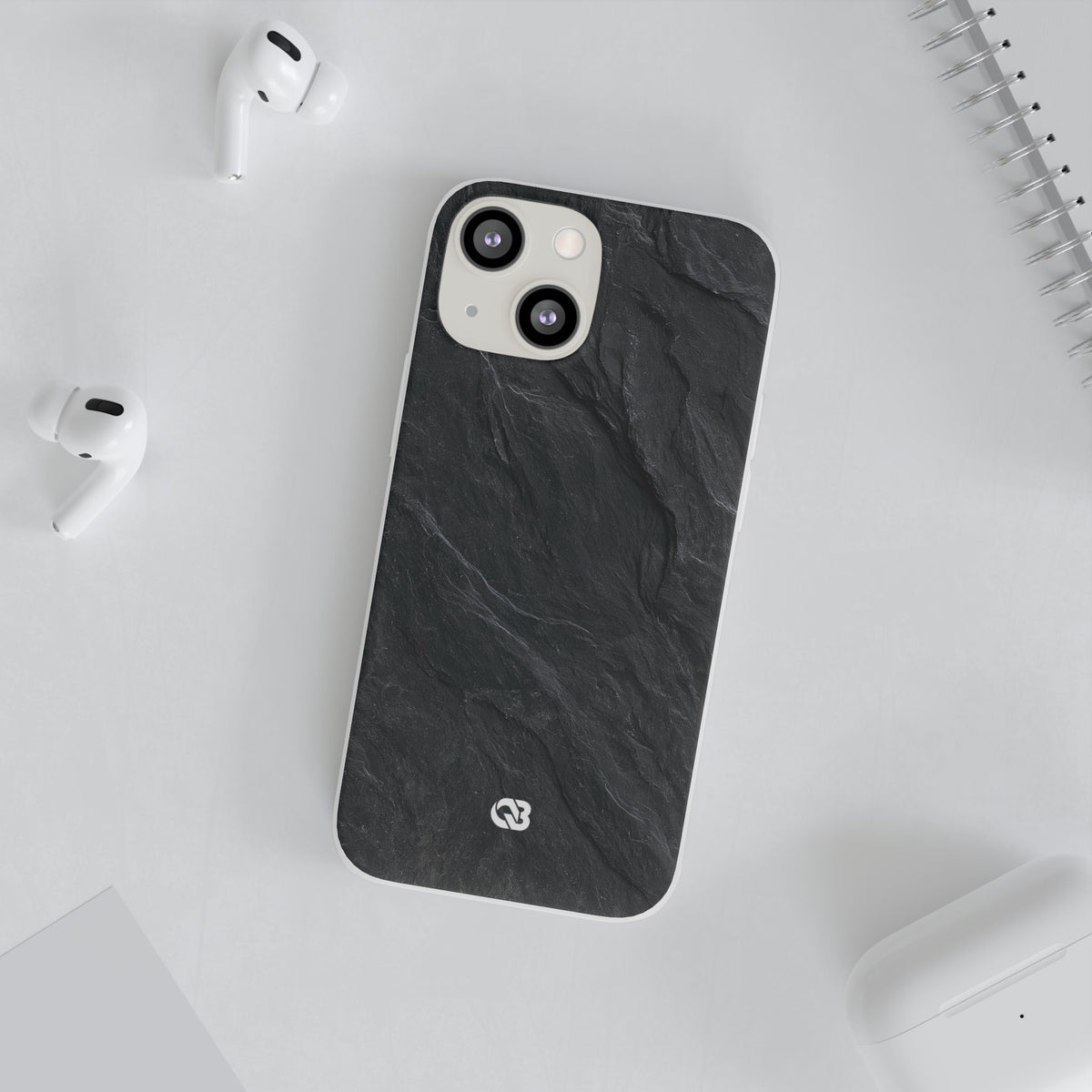 Dark Slate Strata · Lite Phone Case for iPhone ·  Black