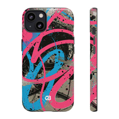 Cyber Splatter Flow · Tough Phone Case for iPhone · Pink