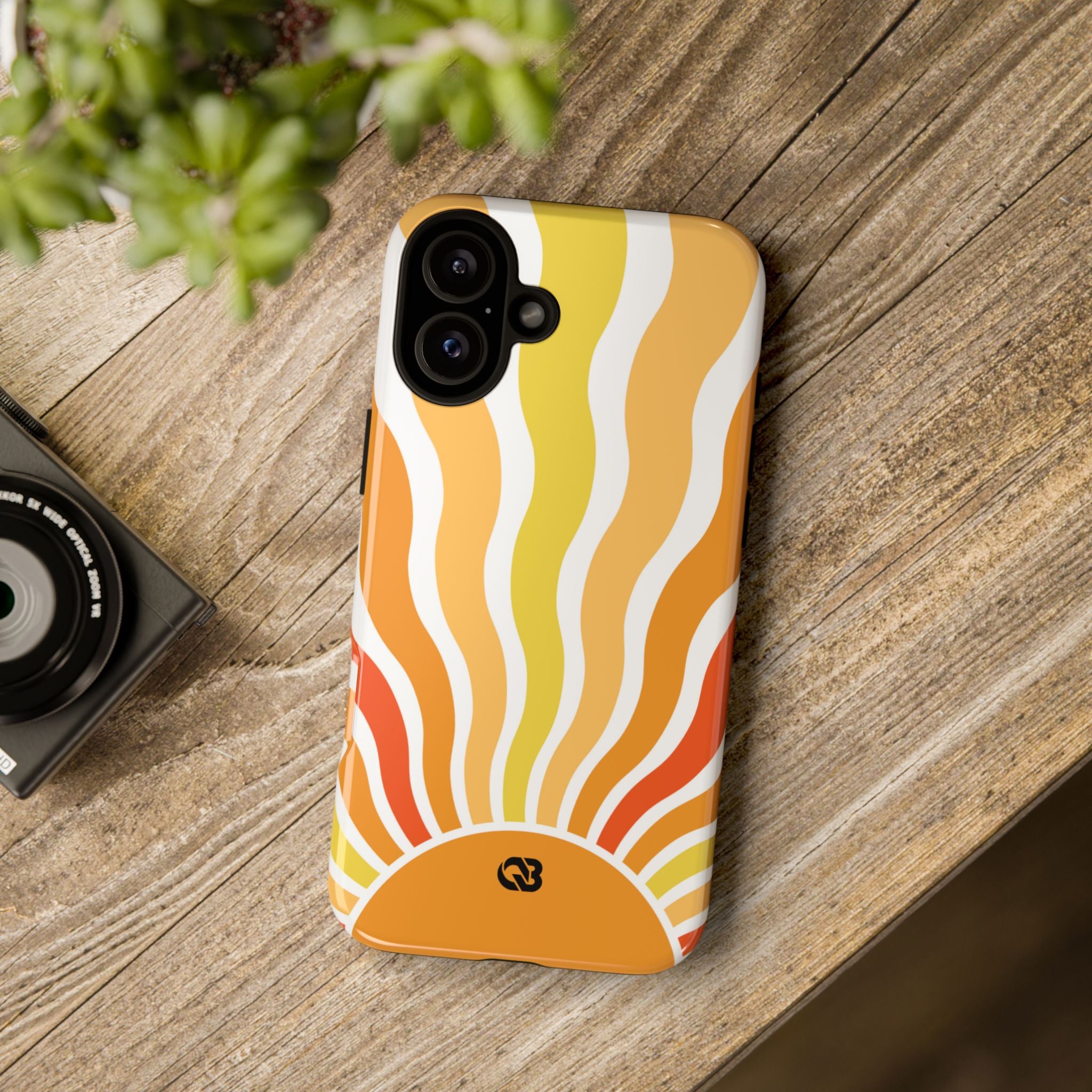 Amber Solar Waves · Tough Phone Case for iPhone