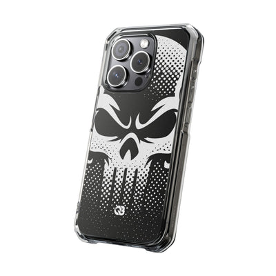 Phantom Halftone · Clear Impact Magnetic Phone Case for iPhone ·  Black