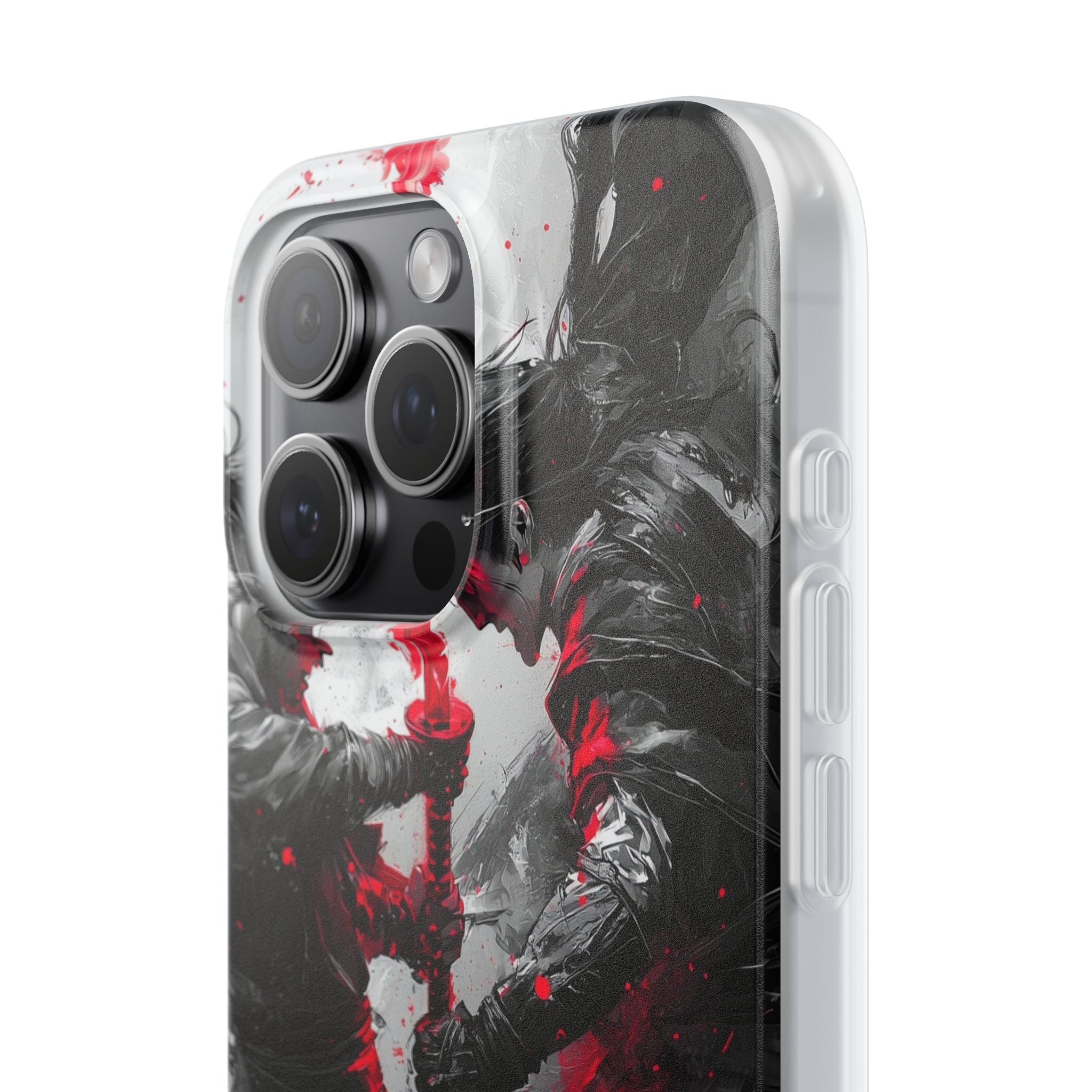 Σπασμένο Κόκκινο Διπλό · Soft Θήκη για iPhone