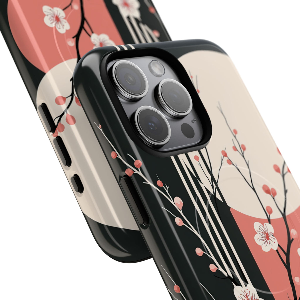 Nocturne Sakura Branch · Tough 2.0 Magnetic Phone Case for iPhone · Black