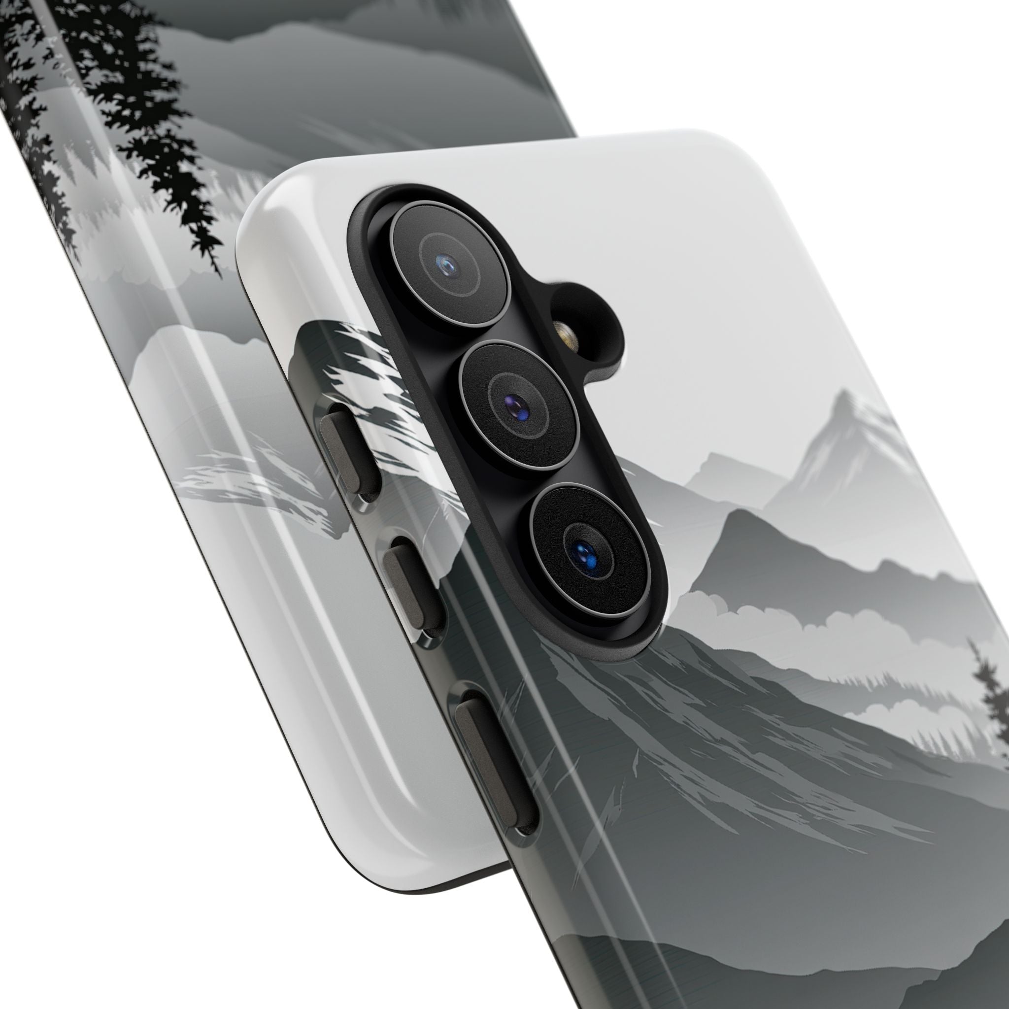 Grey Tough Phone Case for Samsung - Granite Ridge Mist