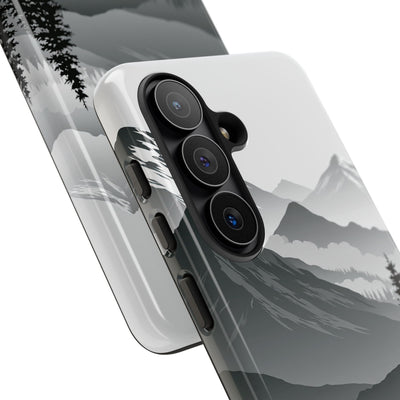 Grey Tough Phone Case for Samsung - Granite Ridge Mist