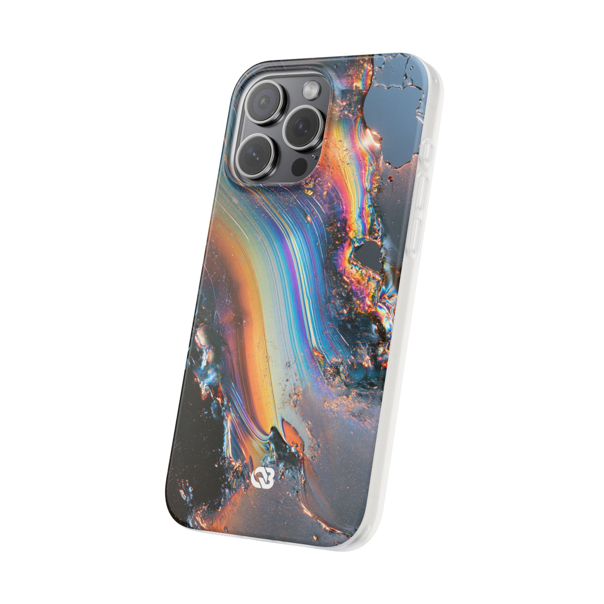 Prismatic Aura Flow · Lite Phone Case for iPhone ·  Blue