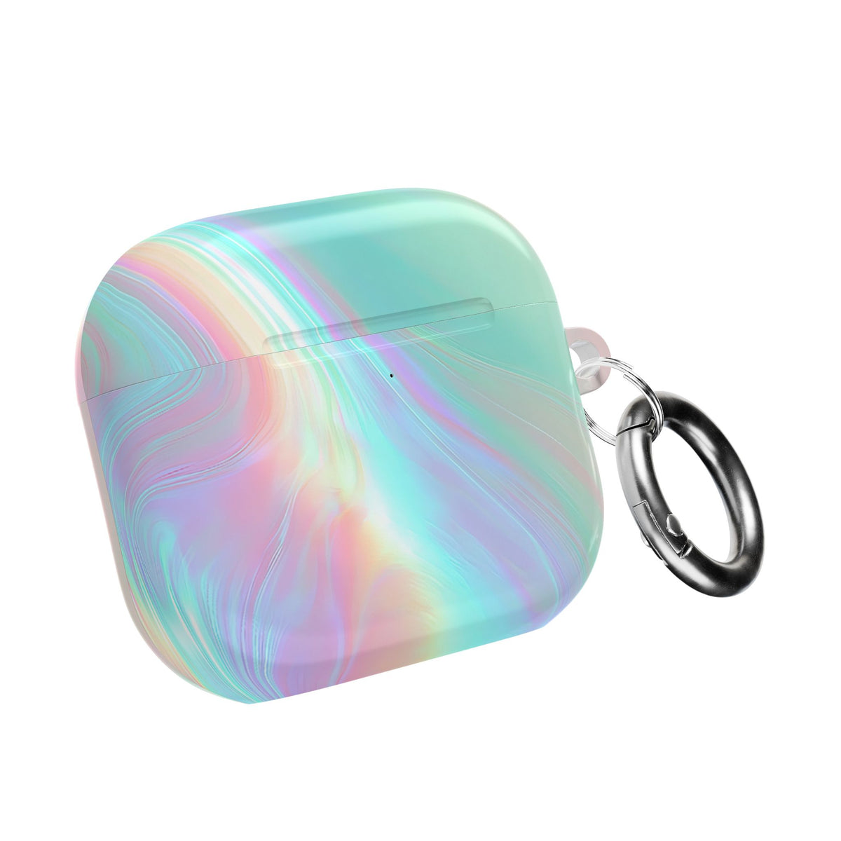 Prismatic Liquid Light · Hard Case for AirPods & AirPods Pro · Teal