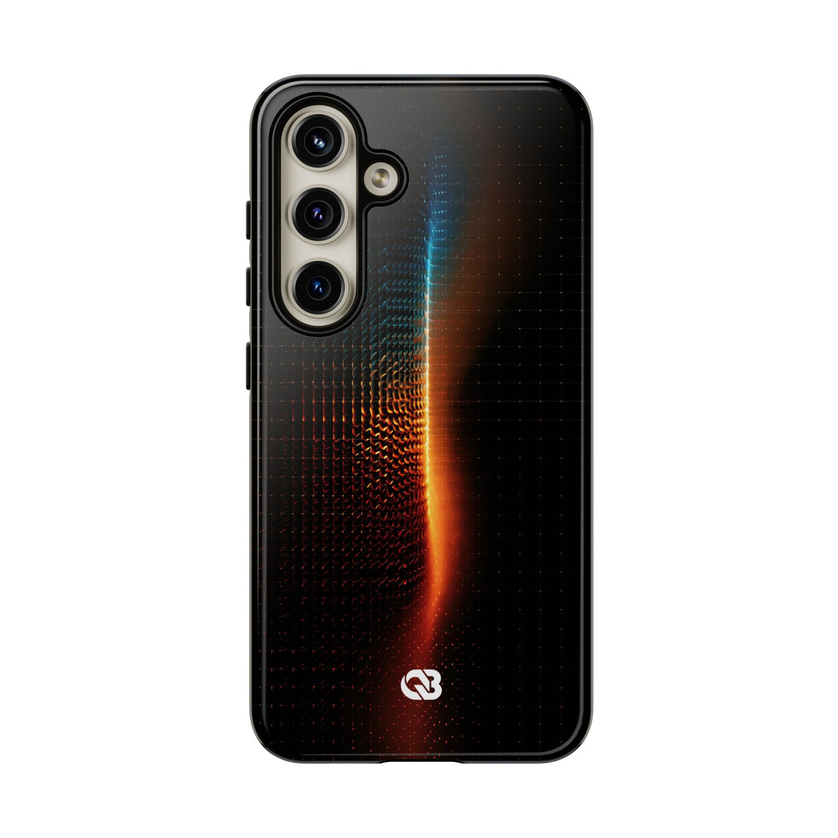 Luminous Refraction Grid · Tough Phone Case for Samsung · Black