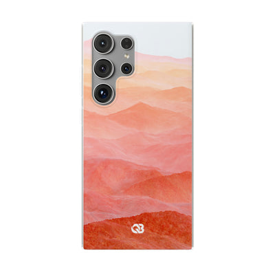 Alpenglow Ridge Vista · Lite Phone Case for Samsung · Orange