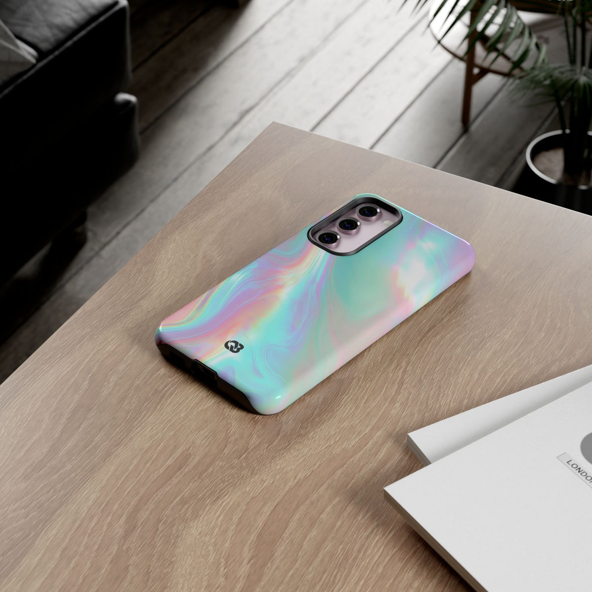 Prismatic Liquid Light · Tough Phone Case for Samsung · Teal