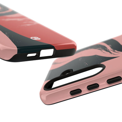 Pink Tough Phone Case for Samsung - Cinder Rose Plume
