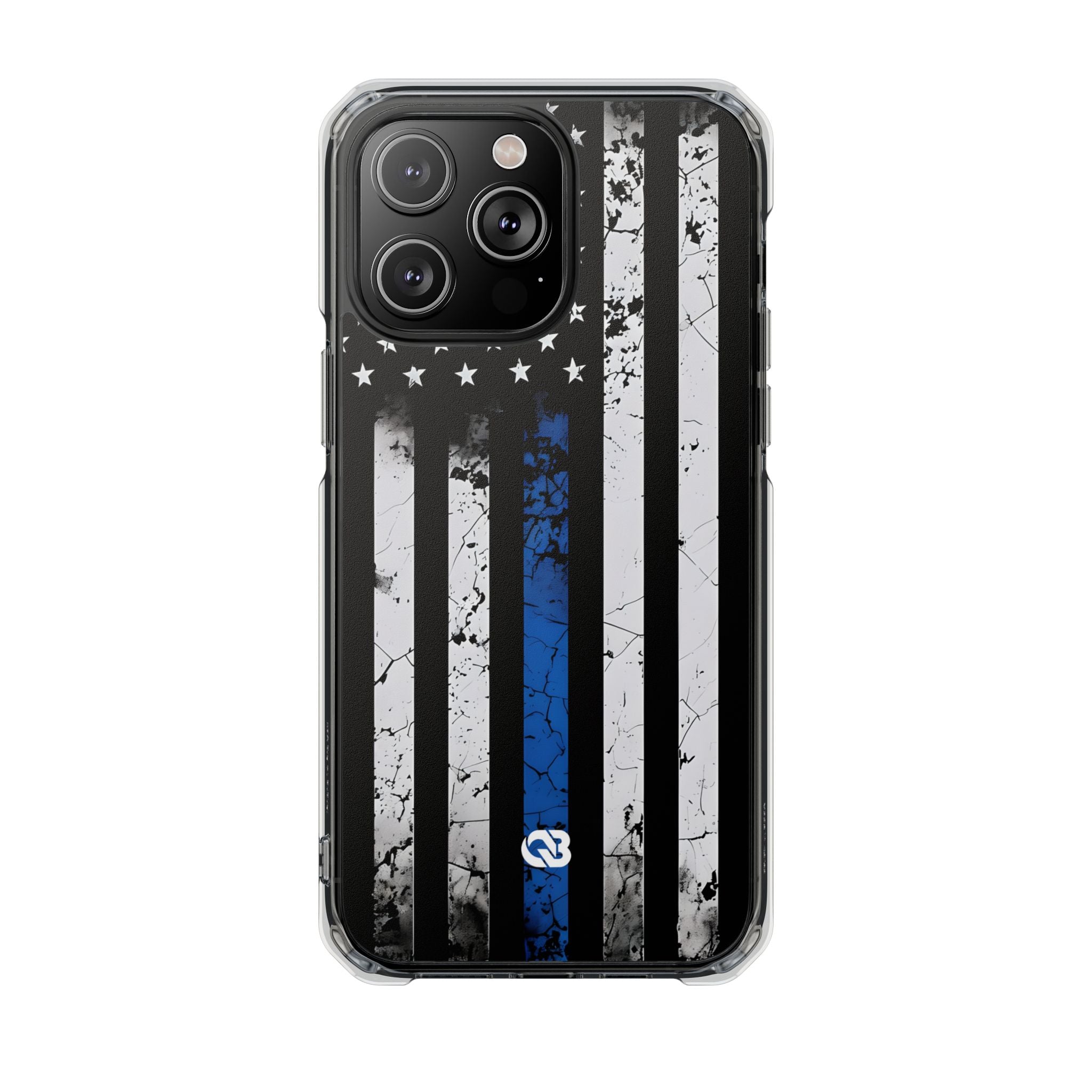 Gritty Cobalt Flag · Impact Phone Case for iPhone · Magsafe
