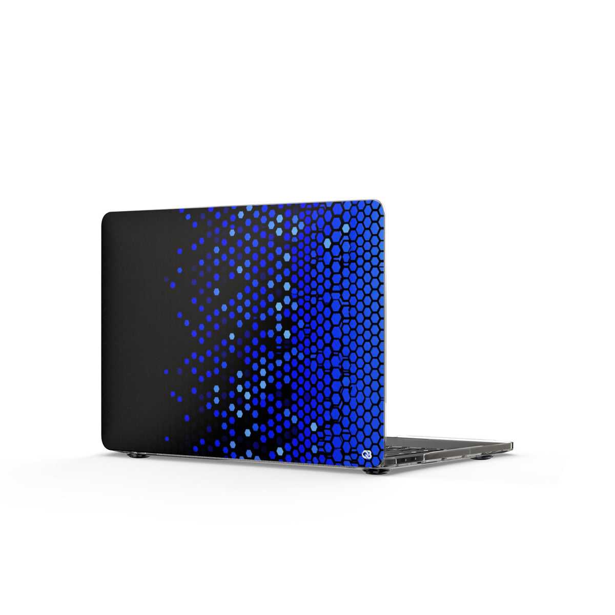 Cobalt Hex Dispersion · Clear Hard Case for MacBook · Blue