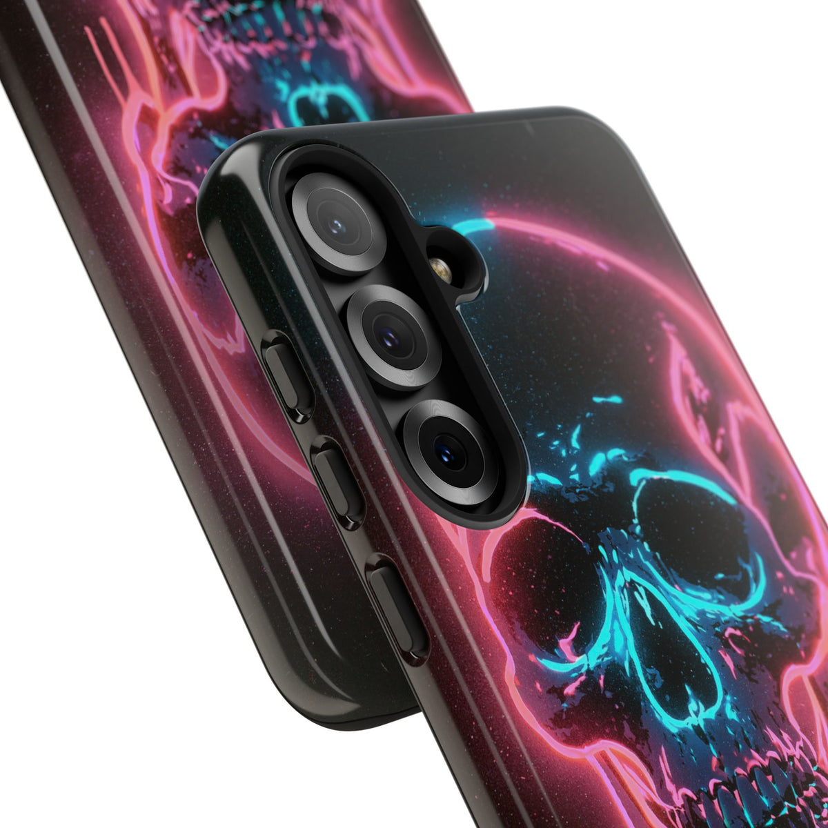 Neon Drip Skull · Tough Phone Case for Samsung · Black