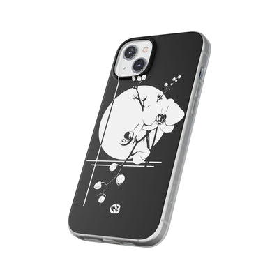 Black Lite Phone Case for iPhone - Lunar Orchid Grid