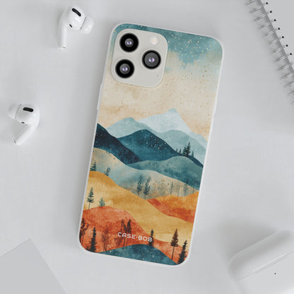 Mondbeschienene Berge iPhone 13 Pro Max - Soft